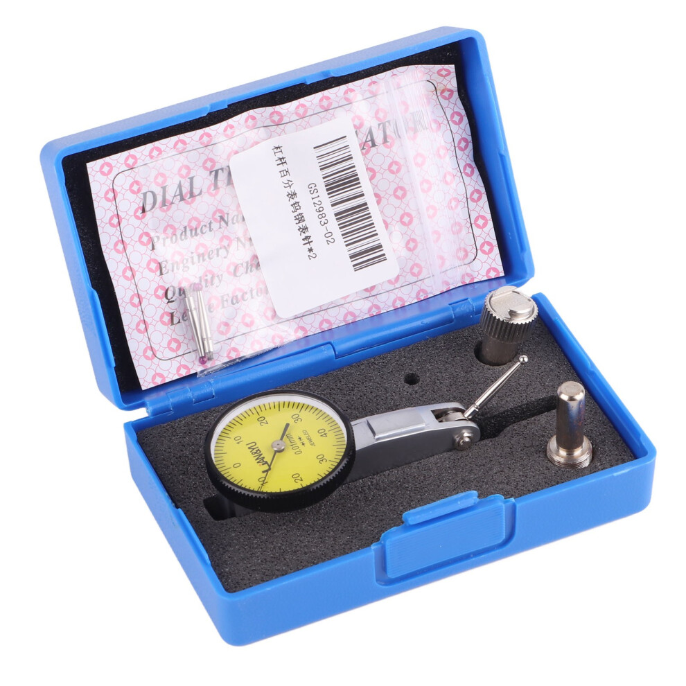 0-40-0 0.01Mm Precision Dovetail Rail Dial Indicator 2 Ruby Probes 610830942281