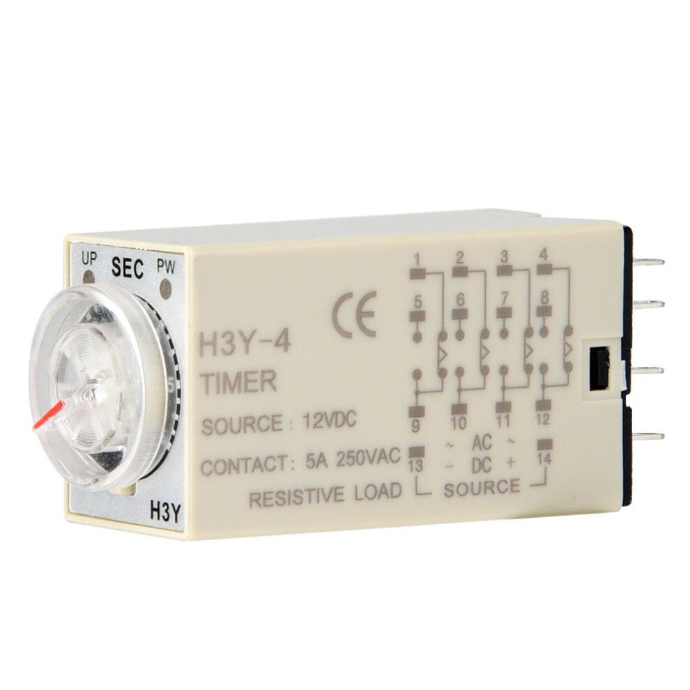 H3y-4 Time Relay 14-Pin 12Vdc 60S Delay Timer 610830942649