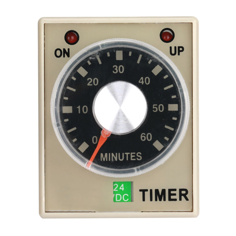 24Vdc 60Minutes Power On Delay Timer Time Relay Ah3-3(60M) 610830943486