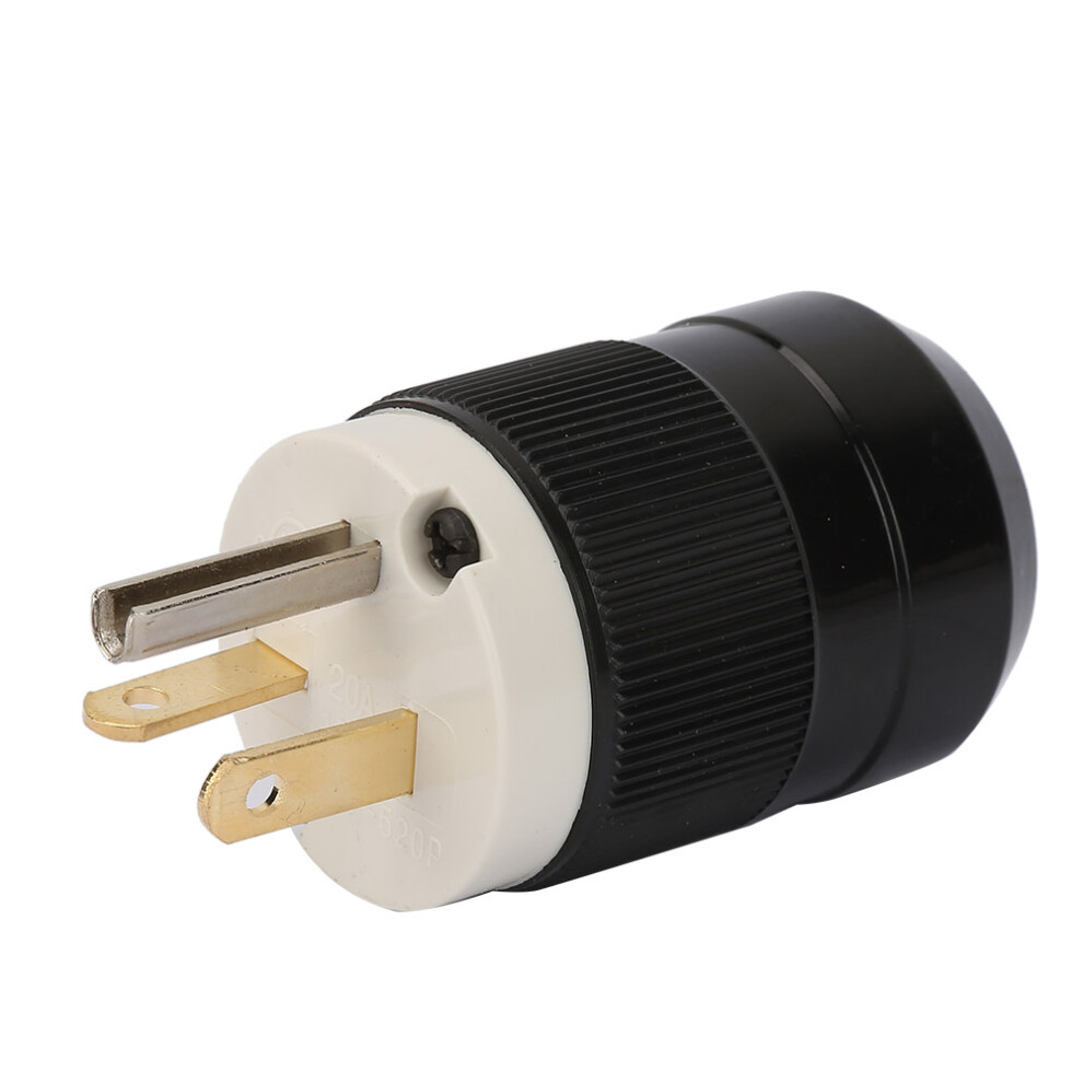 125V Us Waterproof 3 Poles 20A 125V Power Plug Connector 610830942731
