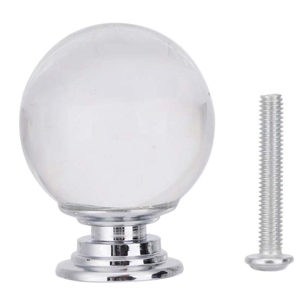30Mm Ball Crystal Glass Drawer Knob 610830942816
