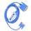 Blue PC TTY PVC Cable for Siemens S5 PLC 6ES5734-1BD20 4