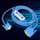 Blue PC TTY PVC Cable for Siemens S5 PLC 6ES5734-1BD20 5