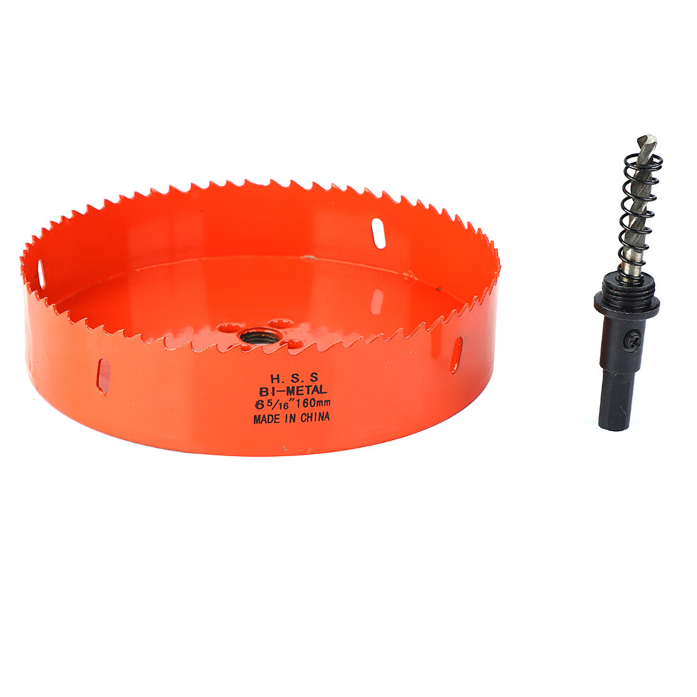 M42 Bi Metal Hole Saw Cutter Drill Bit 160Mm For Metal Wood Plastic 610830939953
