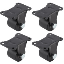 4pcs 2" Nylon Fixed Swivel Casters