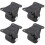 4pcs 2" Nylon Fixed Swivel Casters 1