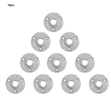 10pcs Alloy Cast Iron 3 Holes 65mm DN15 Flange Aluminum