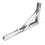 Stainless Steel Wall Mounted Folding Bracket Corner Shelf Support 12in 3