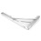 Stainless Steel Wall Mounted Folding Bracket Corner Shelf Support 12in 5