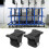 4pcs 2" Nylon Fixed Swivel Casters 5