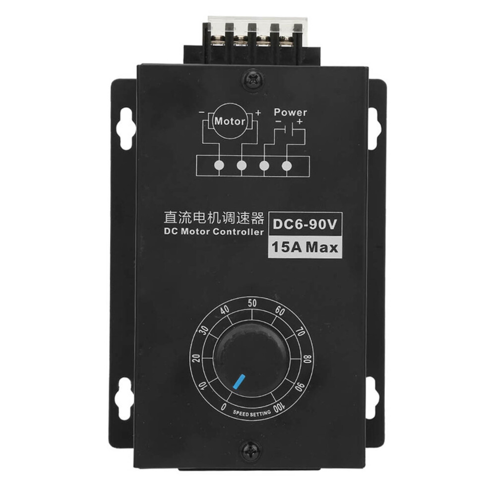 Dc 6V~90V 15A Brush Motor Governor Speed Control Electric Controller 610830938857