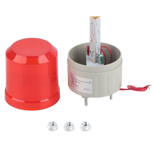 220VAC Drehblinker LED Warnleuchte rot 75mm