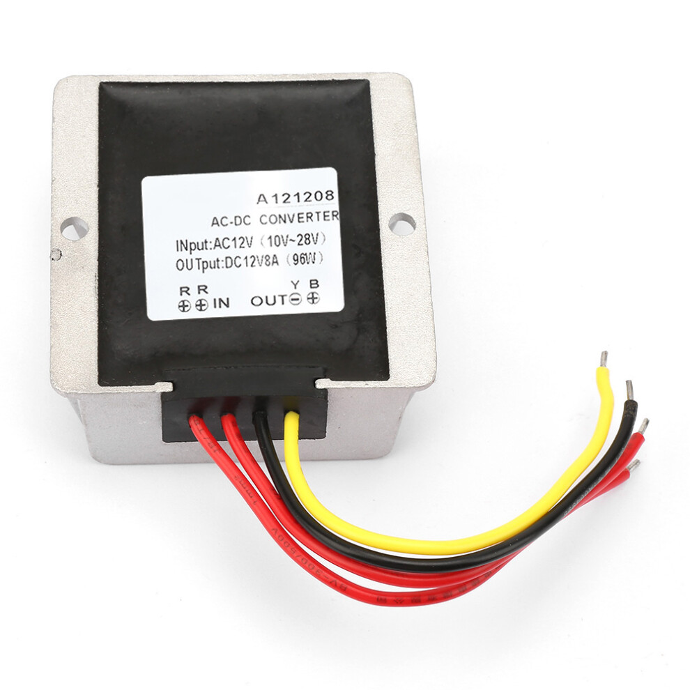 Ac12v To Dc12v Aluminum Shell Converter 8A 610830939571