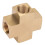 1/4'' FNPT Brass 4-Way Female Pipe Fitting Adapter 4