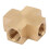 1/4'' FNPT Brass 4-Way Female Pipe Fitting Adapter 5