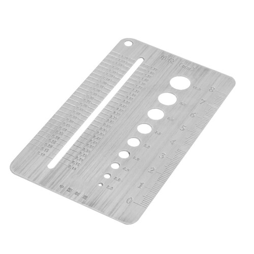 Edelstahl Schraubendurchmesser-Messlehre für Bolzen 2