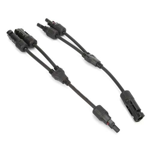 1 Paar Y-Branch Solarpanel Adapter Kabel Splitter 2