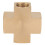 1/4'' FNPT Brass 4-Way Female Pipe Fitting Adapter 2