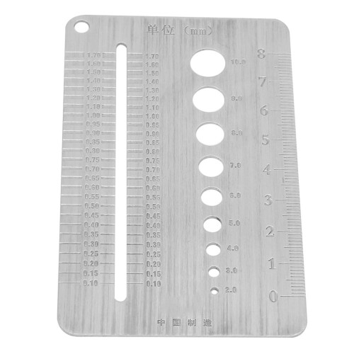 Edelstahl Schraubendurchmesser-Messlehre für Bolzen 1