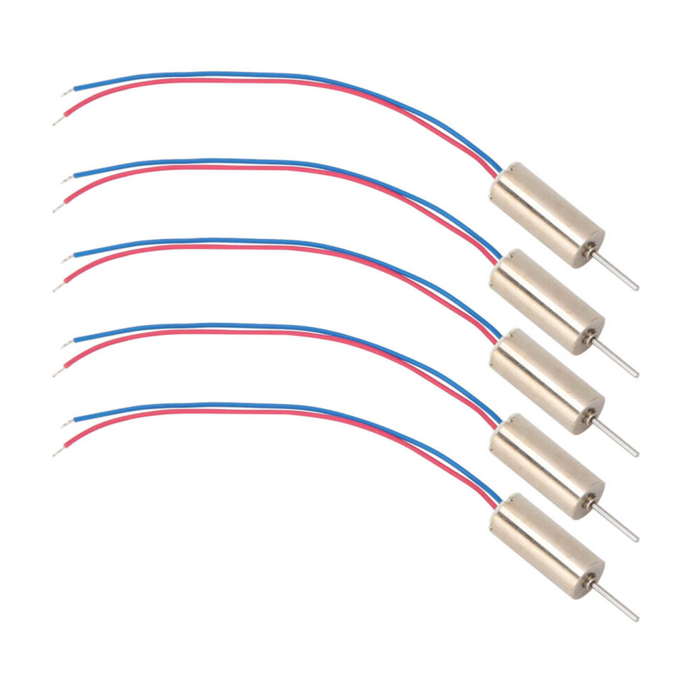 5pcs 6x14mm Micro Coreless Motor 3V 53200rpm for Toys/Drones