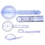 5Pcs 6/8/10inch 360 Protractor Medical Ruler Spinal Goniometer 1