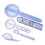 5Pcs 6/8/10inch 360 Protractor Medical Ruler Spinal Goniometer 2