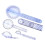 5Pcs 6/8/10inch 360 Protractor Medical Ruler Spinal Goniometer 4