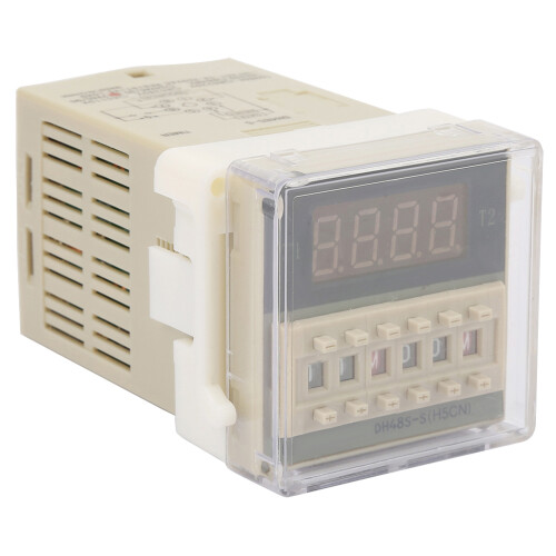 O111ROM DH48s LCD-Timer-Relais 8P 0.1S-99H 220VAC 2