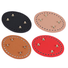 1St Pu Leder Taschenboden Oval Verstärkt Für DIY Taschen Schwarz