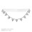 Wedding Leg Garter Met Elastische Zilveren Band 6