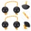 2Stk Kinder Perkussions Spielzeug Afrikanische Shaker Instrumente 6