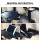 1Set Auto Inklapbare Voor Auto Zwarte ABS Aluminium Organizer 6
