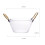Bowl De Vidrio Con Mango Binaural Para Ensalada Y Snack 7