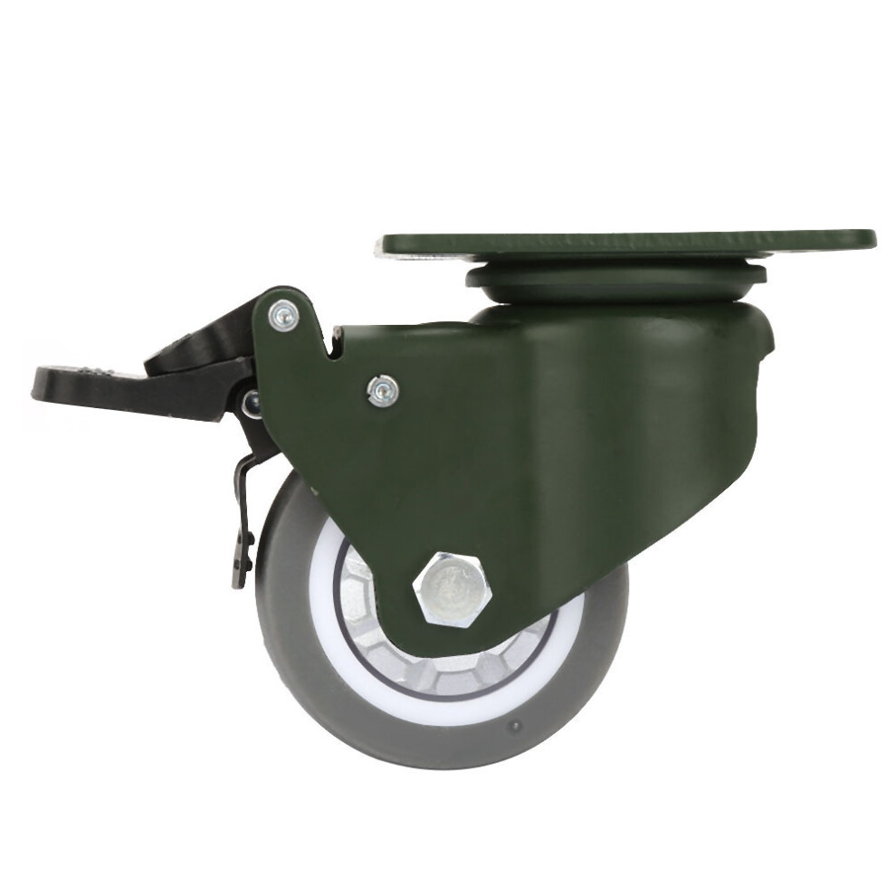 Manganese Steel 3In Bearing Caster Wheels Tpr Trolley Swivel 610830936518