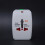 Flammhemmender ABS USB-Reiseadapter 100-240V 10A 5