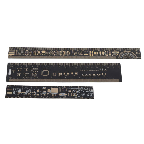 3x 6,3-20cm PCB-Lineal für Ingenieure