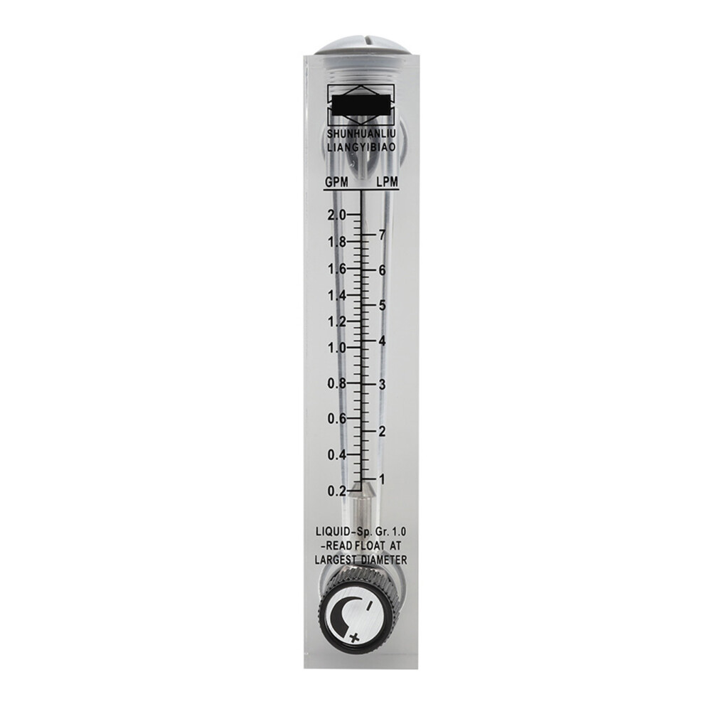 Lzm-15T Acrylic Flowmeter 0.2~2Gpm G1/4'' G1/2'' 610830937294