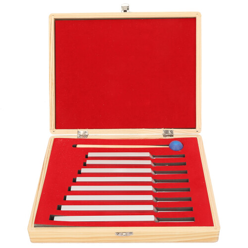 8x Aluminium-Stimmgabeln Silber 256-512Hz