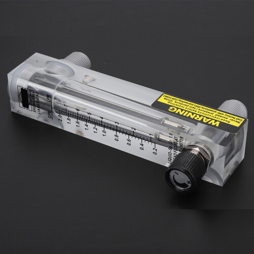 LZM-15T Acrylic Flowmeter 0.2~2GPM G1/4'' G1/2'' 2