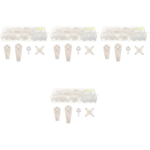 156 Pcs Non-Trace Wall Picture Hooks Hanging Strips Kit 2