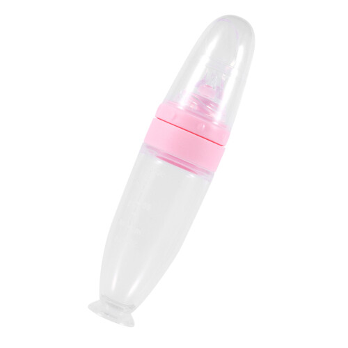Silicone Baby Food Feeder Spoon for Rice Paste