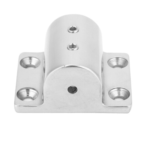 Marine Pipe Rectangular Base Stainless Steel 25mm