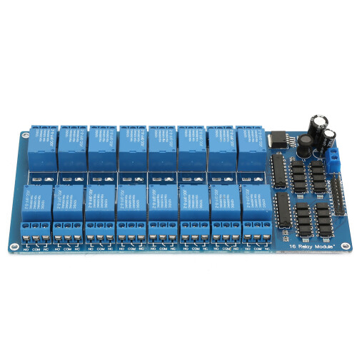 16-Kanal 12V Relaismodul mit Optokoppler-Schutz 1