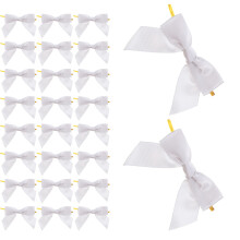 50pcs 4.13" Satin Bows with Twist Ties for Wrapping