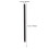 50pcs disposable lip liner brushes plastic handle nylon bristles black 2