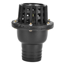 Wasserpumpen-Fußventil Schwarz PVC 2 Zoll Niederdruck-Rückschlagventil