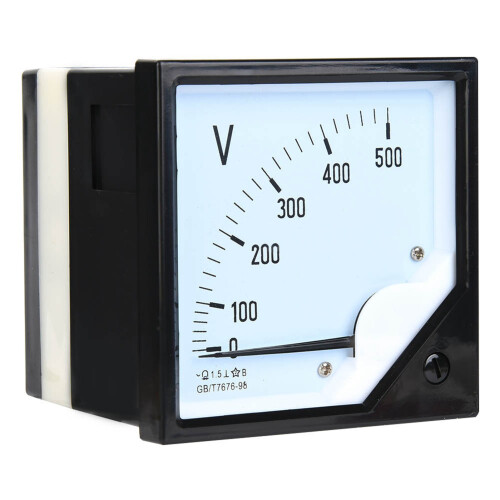 Square Panel Voltage Meter Analog AC 0-500V for Control Devices 2