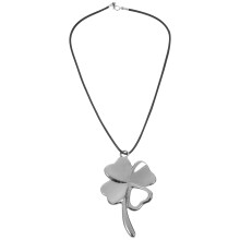 Alloy Four Leaf Clover Car Pendant Mirror Surface Hanging Ornament
