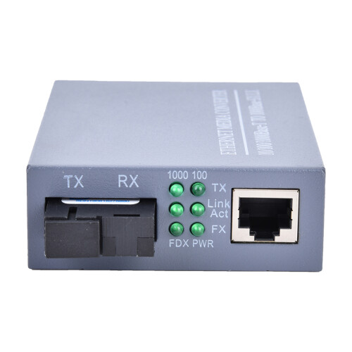 2x Ethernet-Konverter Single Mode RJ45 Gigabit 1