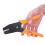 Ratschenkabelquetschzange Orange Griff 0.5-6mm 20-10AWG 4